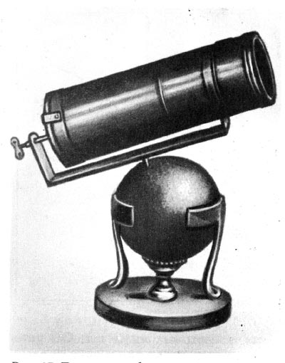 Рис.17. Телескоп-рефлектор Ньютона