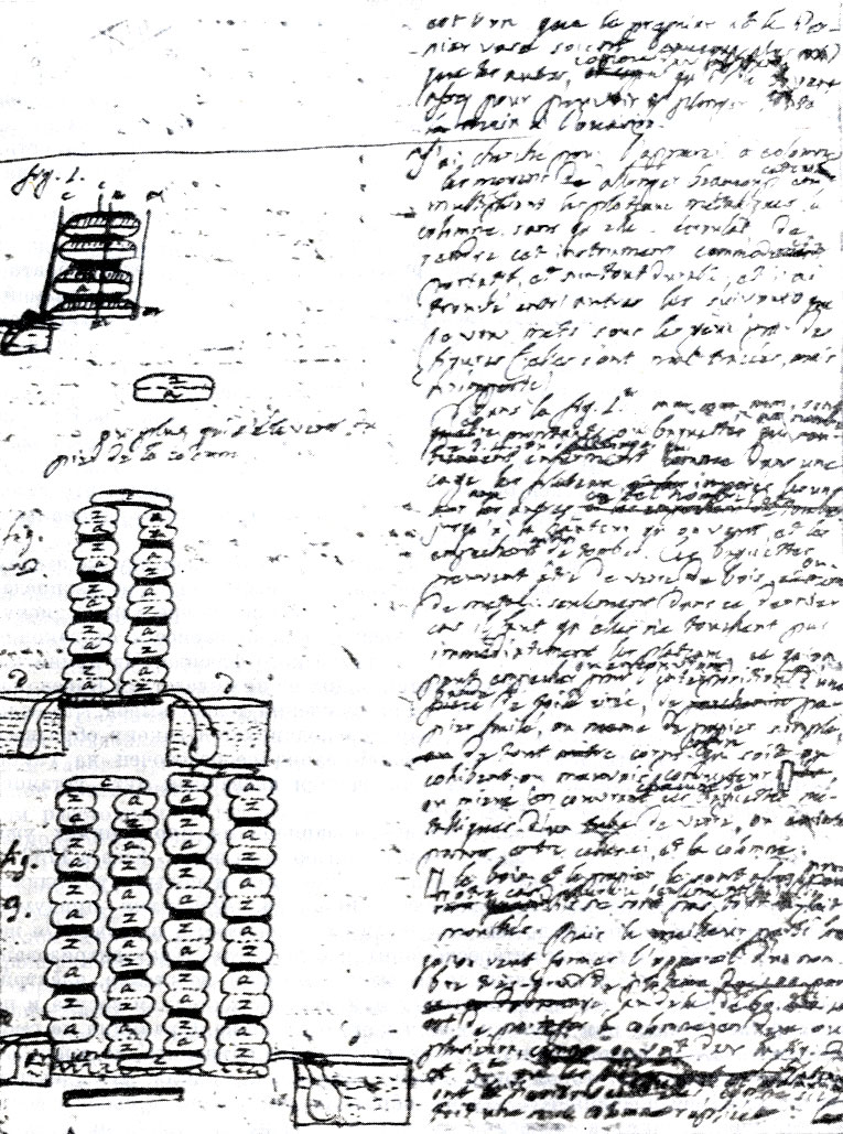 Страница письма Вольта, адресованного Бэнксу, от 20 марта 1800 г., в котором он сообщает об изобретении нового аппарата