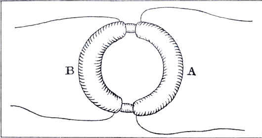 Прибор Фарадея для исследования индуктивных токов. (Philosophical Transactions, 1832)