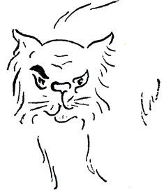 Чеширский кот из сказки 'Алиса в стране чудес'