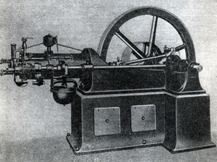 Рис. 5-8. Первый четырехтактный двигатель Отто (1877-1878 гг.)