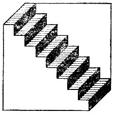 Рис.133. Что вы видите: лестницу, нишу или бумажную полоску, согнутую 'гармошкой'?
